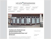 Tablet Screenshot of heuer-brinkmann.de
